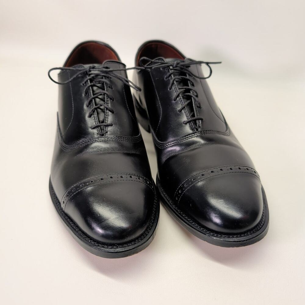 Allen Edmonds Mens Fifth Avenue Cap-Toe Oxford Dress Shoe 9.5 D Black Leather